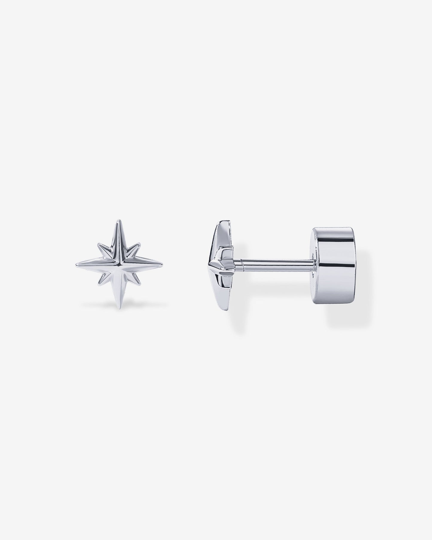 North Star Flat Back Stud Earrings