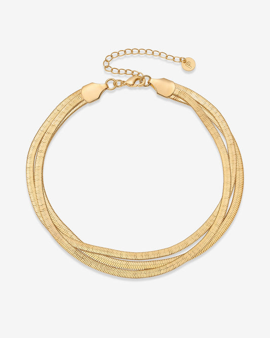 Snake Chain Trio Anklet