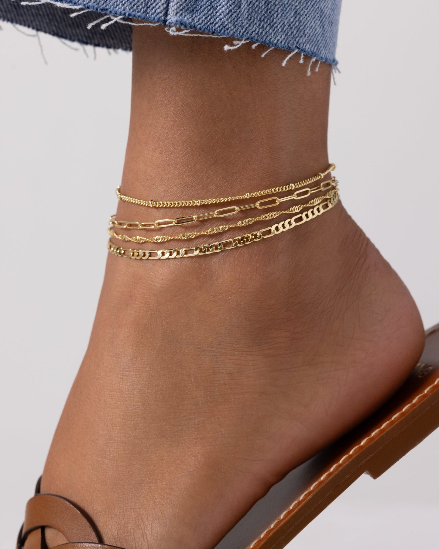 Four Chains Anklet Pack