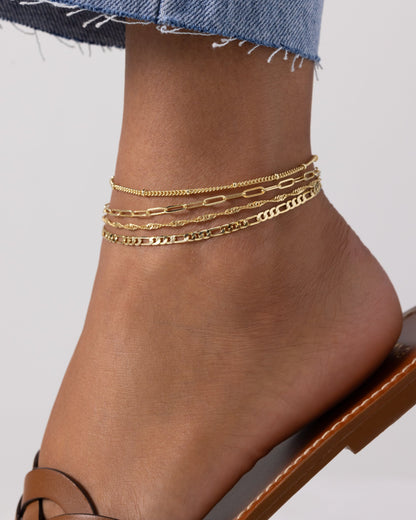 Four Chains Anklet Pack