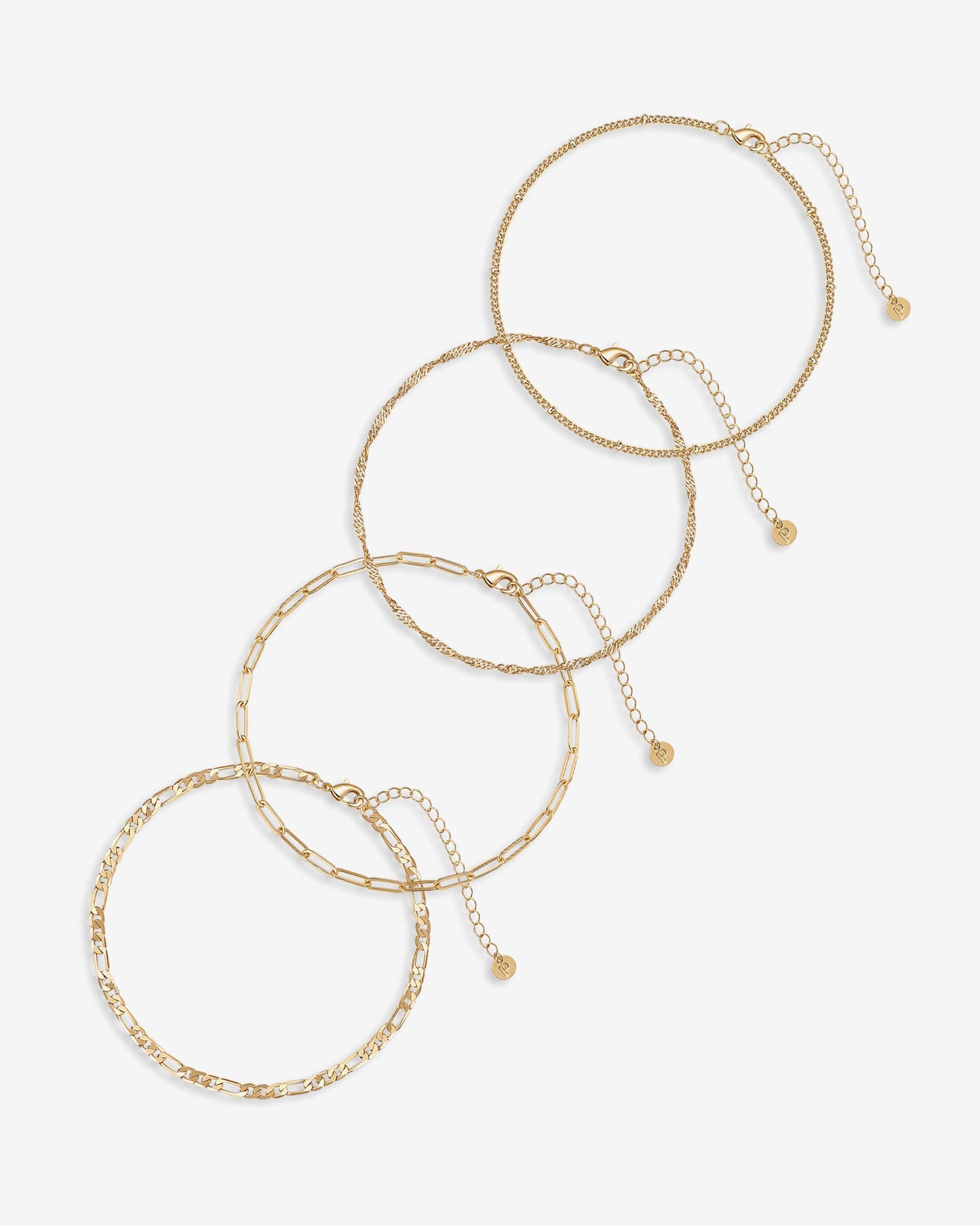 Four Chains Anklet Pack