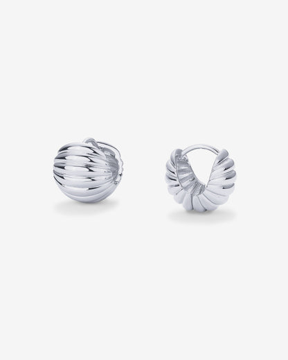 Ribbed Serena Hoops