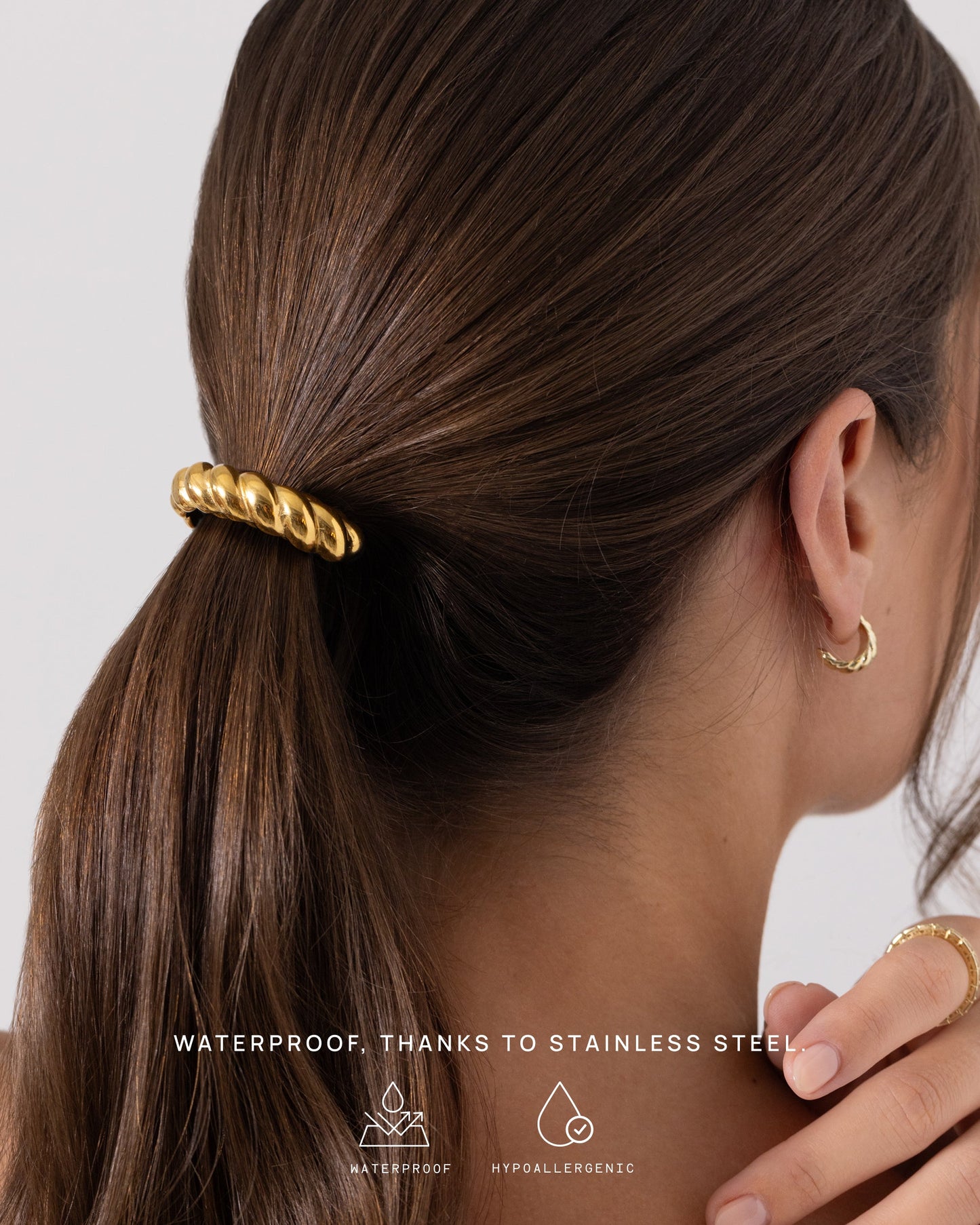 Mini Croissant Hair Tie