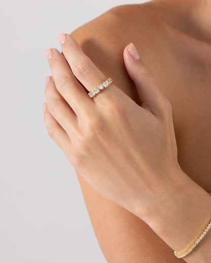 Eternal Heart-Cut Eternity Ring