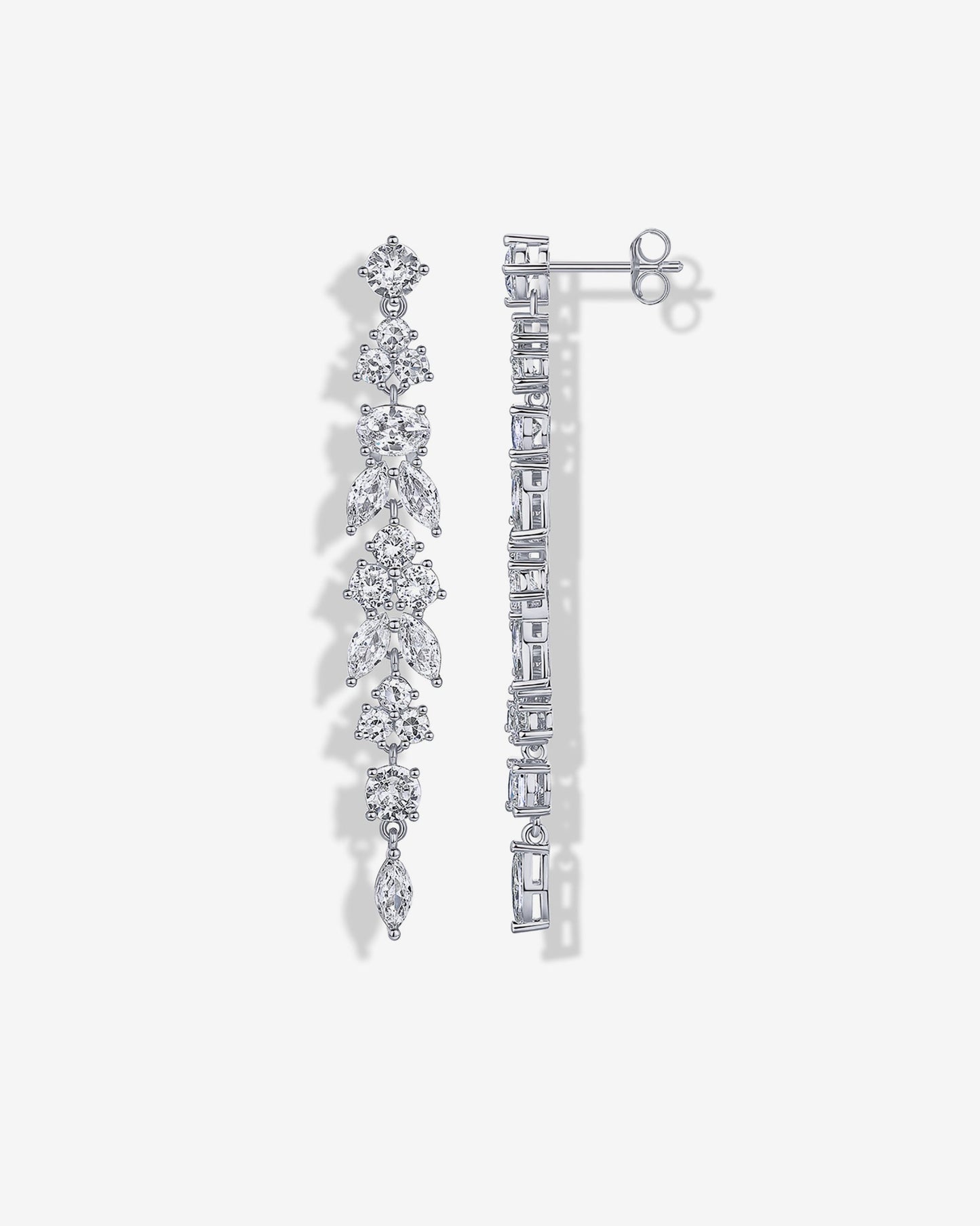 Dewdrop Linear Bridal Earrings