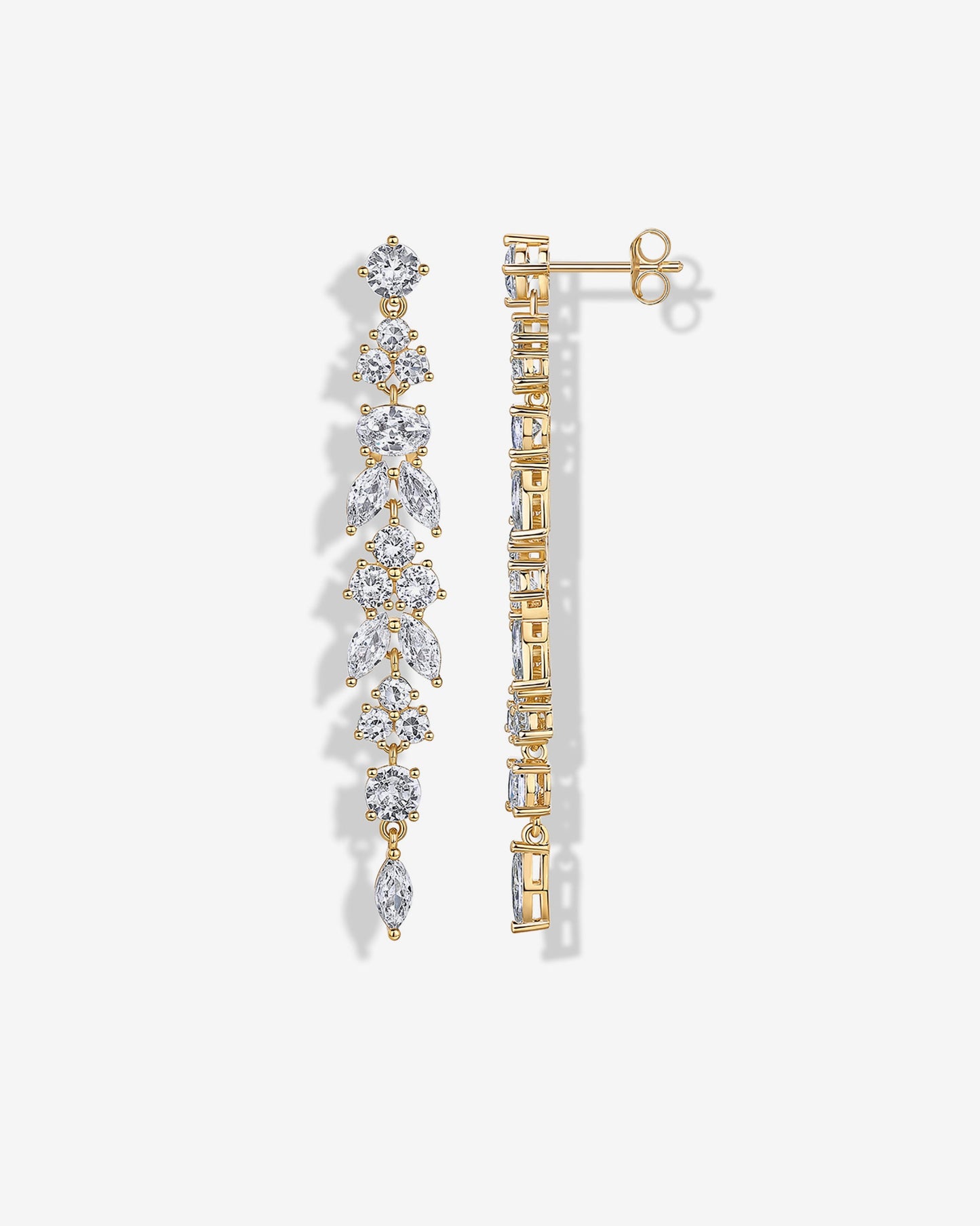 Dewdrop Linear Bridal Earrings