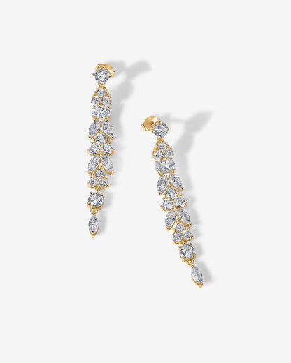 Dewdrop Linear Bridal Earrings