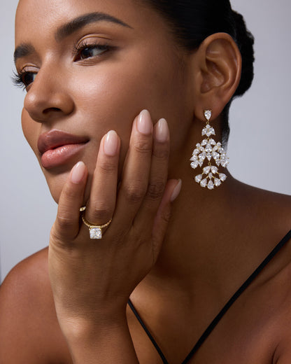 Versailles Cluster Chandelier Earrings