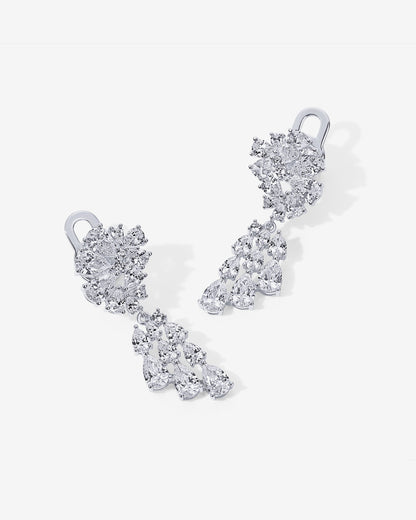 Starburst Cluster Chandelier Earrings