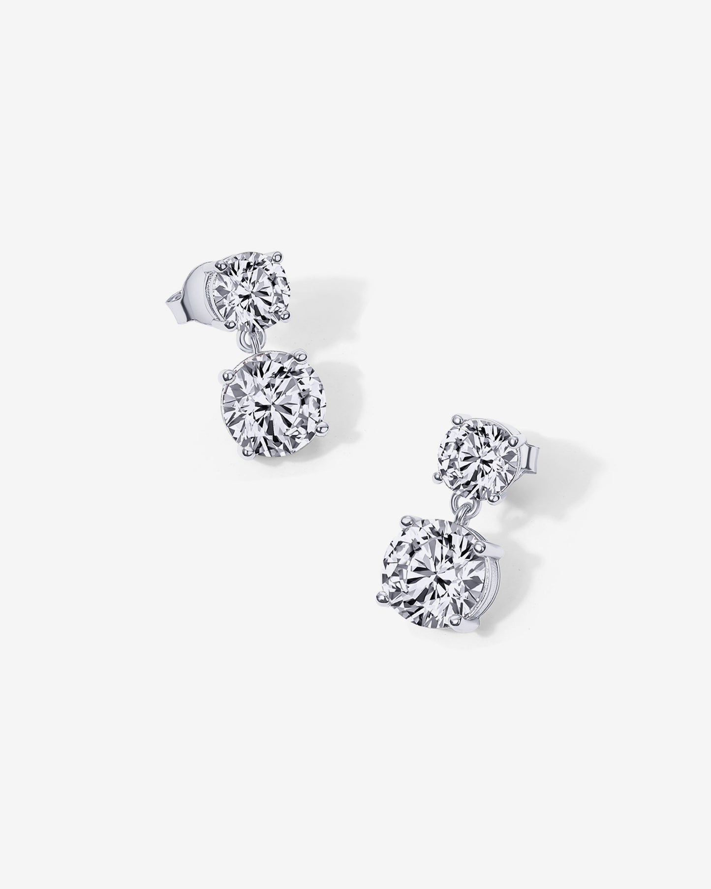 Double Drop Bridal Earrings