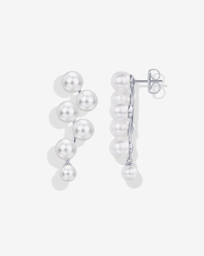 Pearl Linear Dangle Earrings