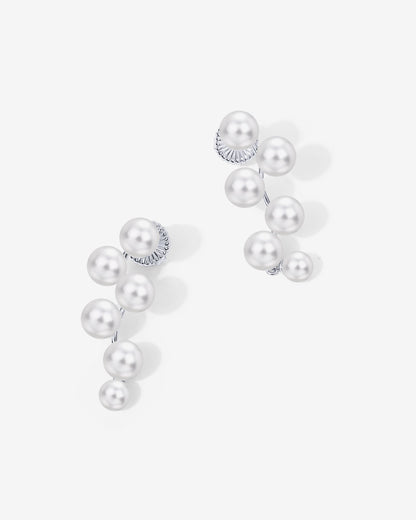 Pearl Linear Dangle Earrings