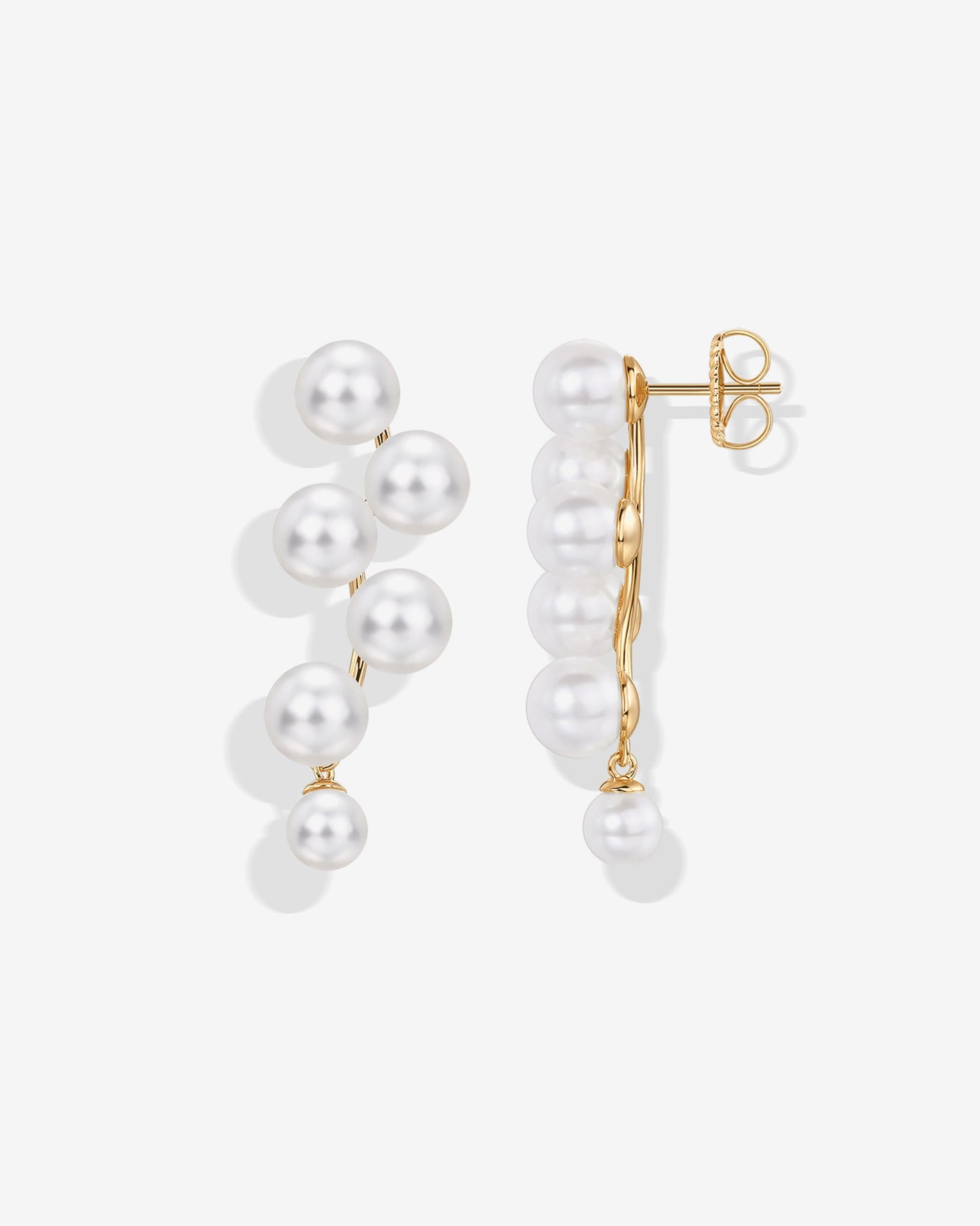 Pearl Linear Dangle Earrings