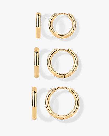 Small Hoop Earrings Set