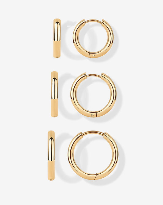 Small Hoop Earrings Set