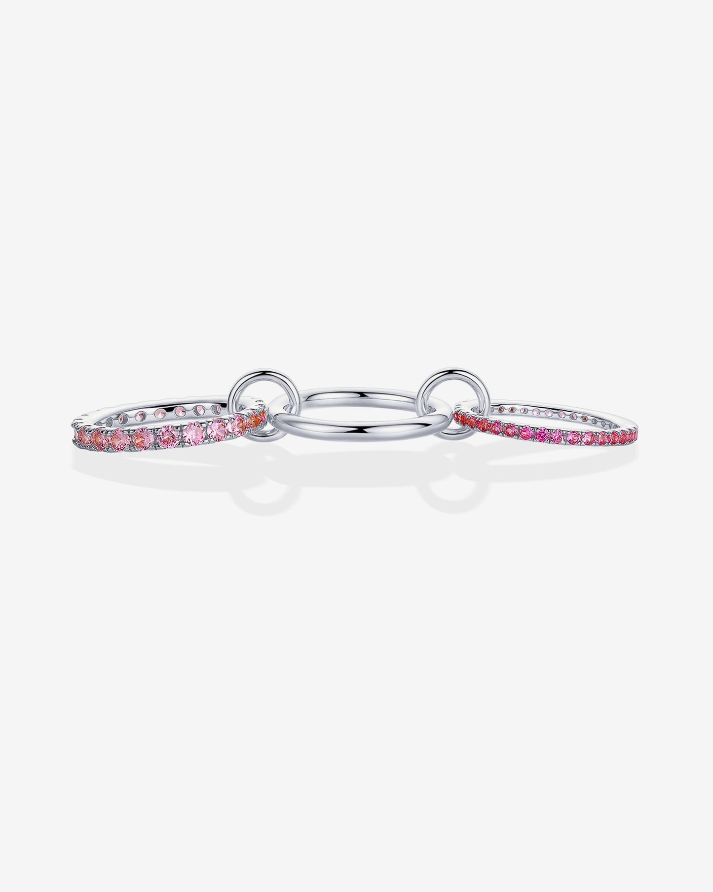 Interlocking Triple Band Ring