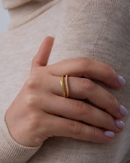 Wavy Split Ring