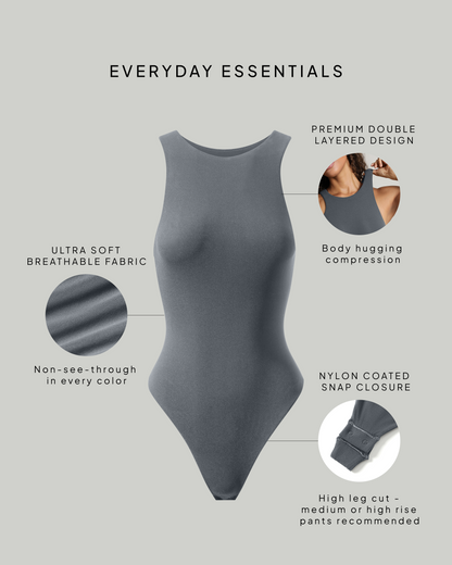 Everyday Essentials Racerback Sleeveless Bodysuit