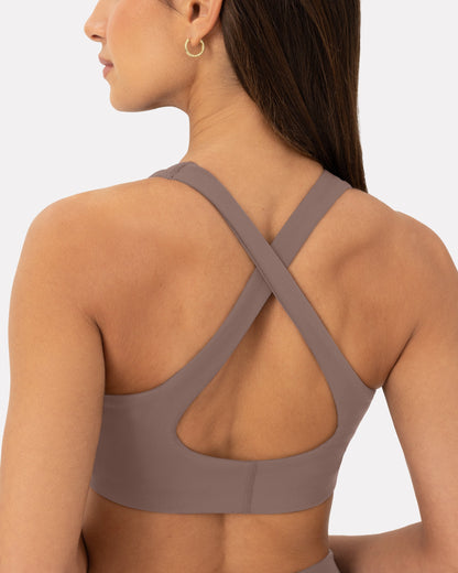 Athleisure Strappy Scoop High-Support Sports Bra