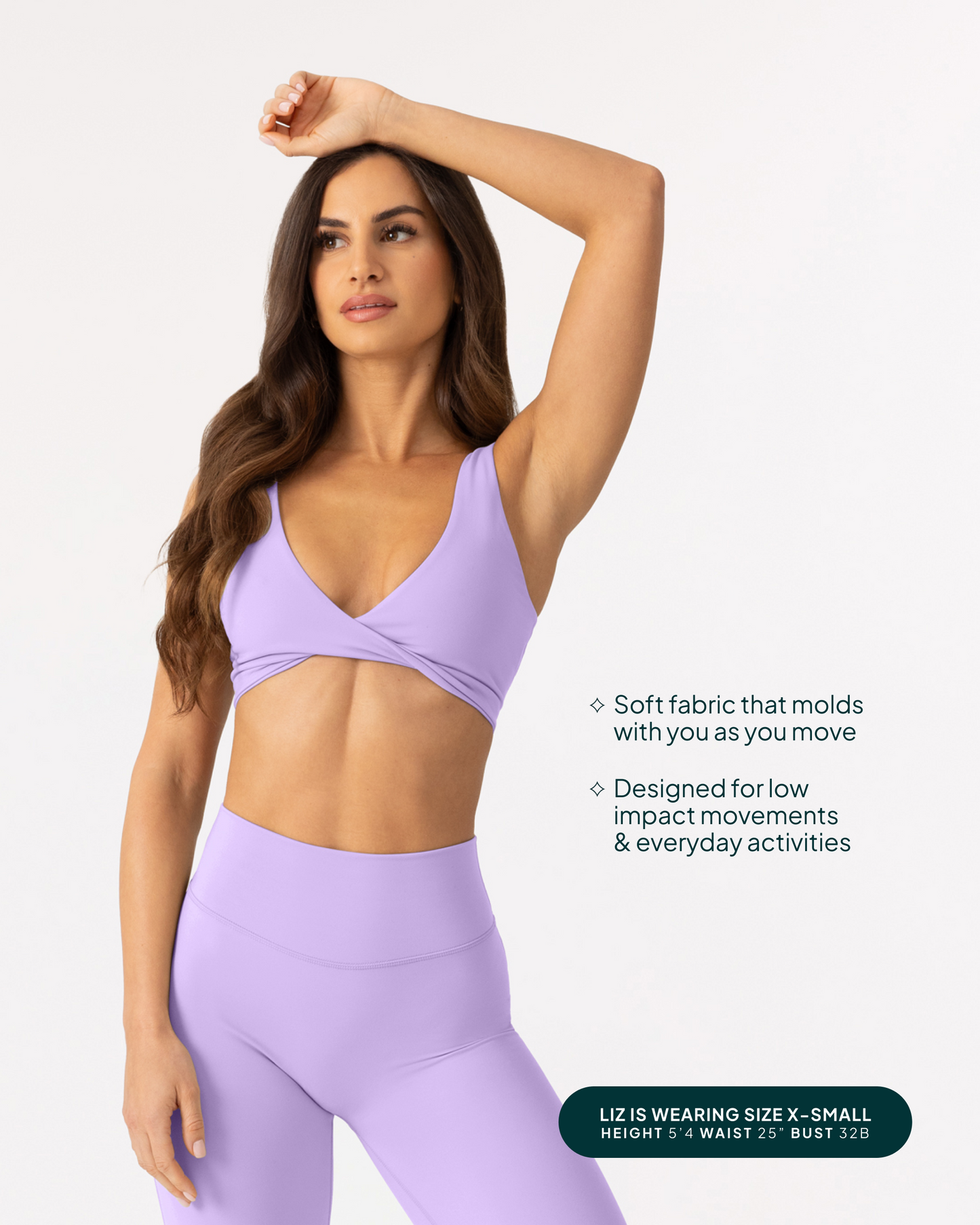 Athleisure Twist-Front Reversible Low-Impact Sports Bra