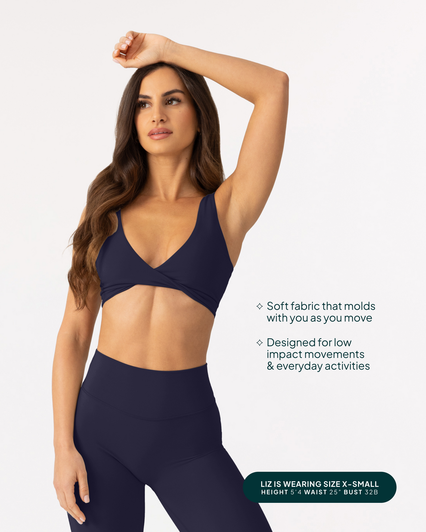 Athleisure Twist-Front Reversible Low-Impact Sports Bra