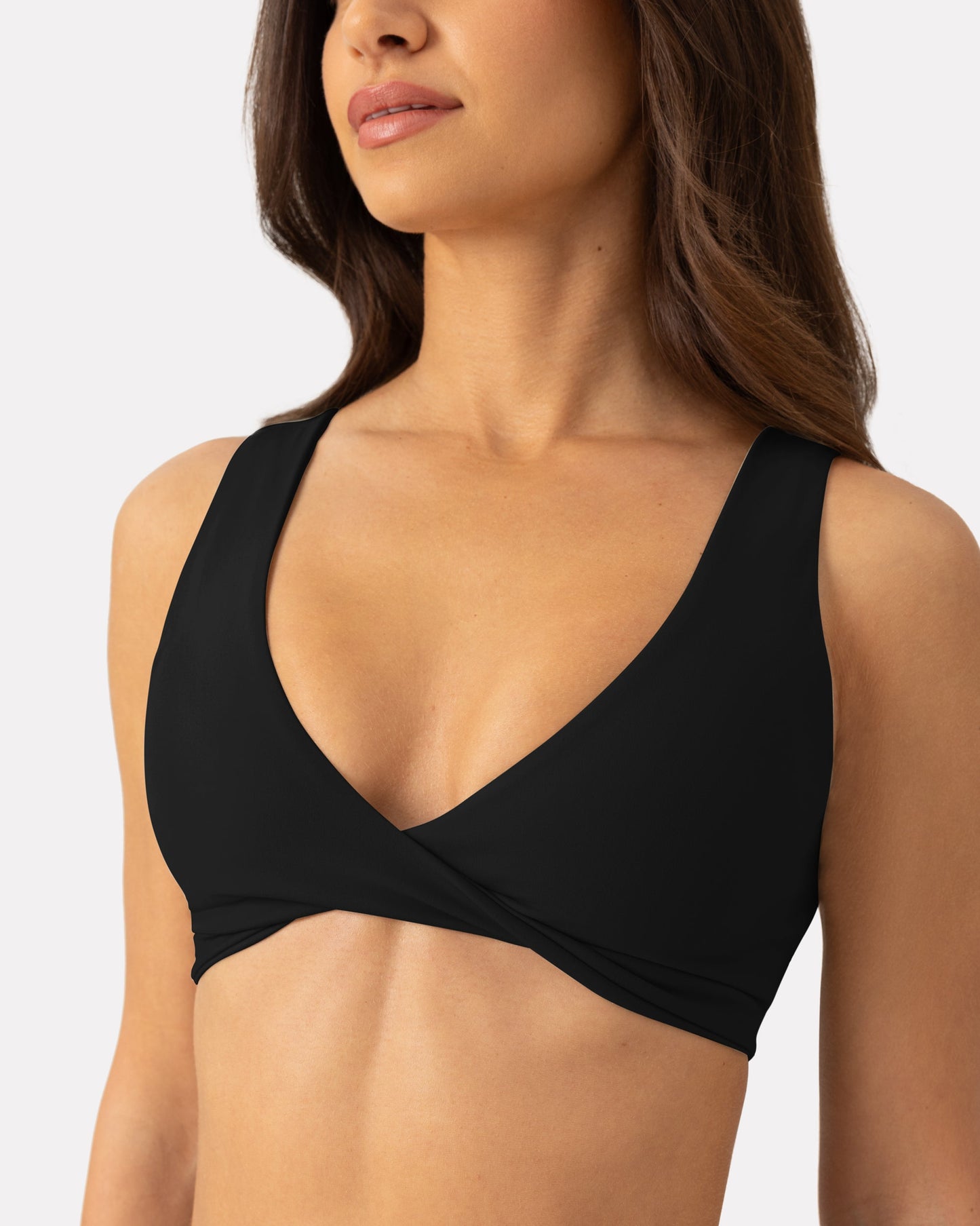 Athleisure Twist-Front Reversible Low-Impact Sports Bra