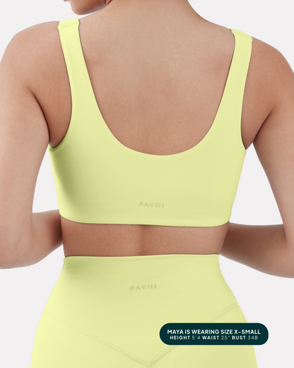Athleisure Scoop High-Support Removable Padded Sports Bra