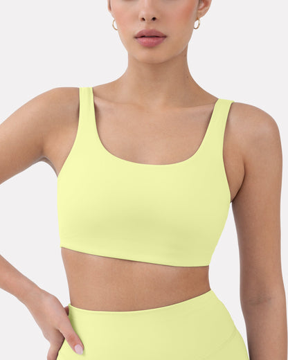 Athleisure Scoop High-Support Removable Padded Sports Bra