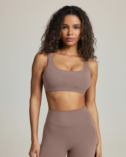 Athleisure Scoop High-Support Removable Padded Sports Bra
