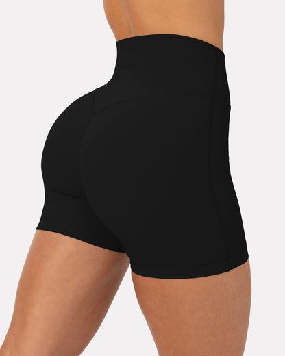FlexFlow Butt Lifting High-Waisted 4" Biker Shorts