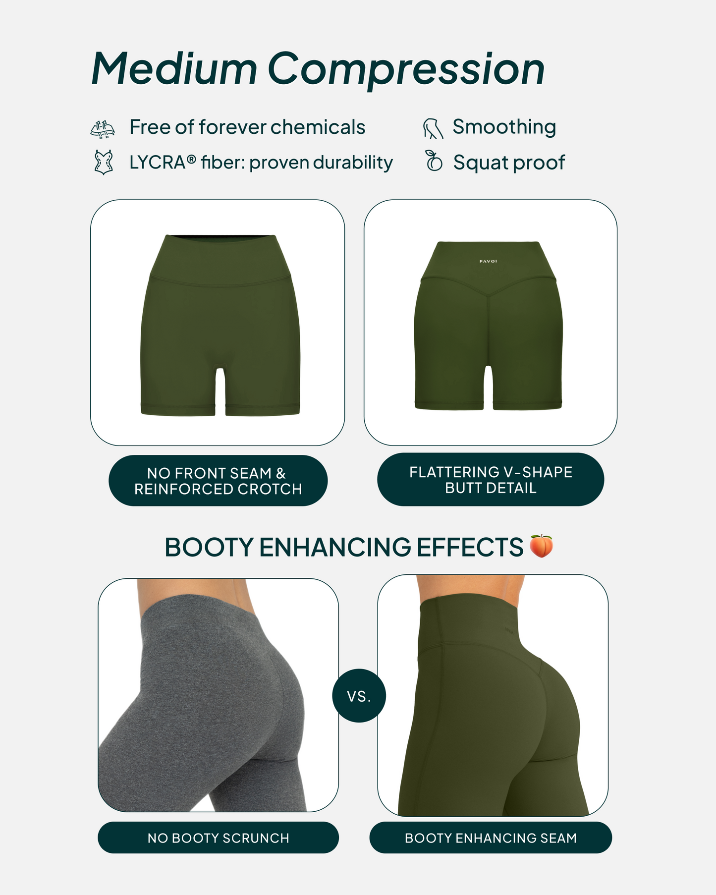 FlexFlow Butt Lifting High-Waisted 6" Biker Shorts