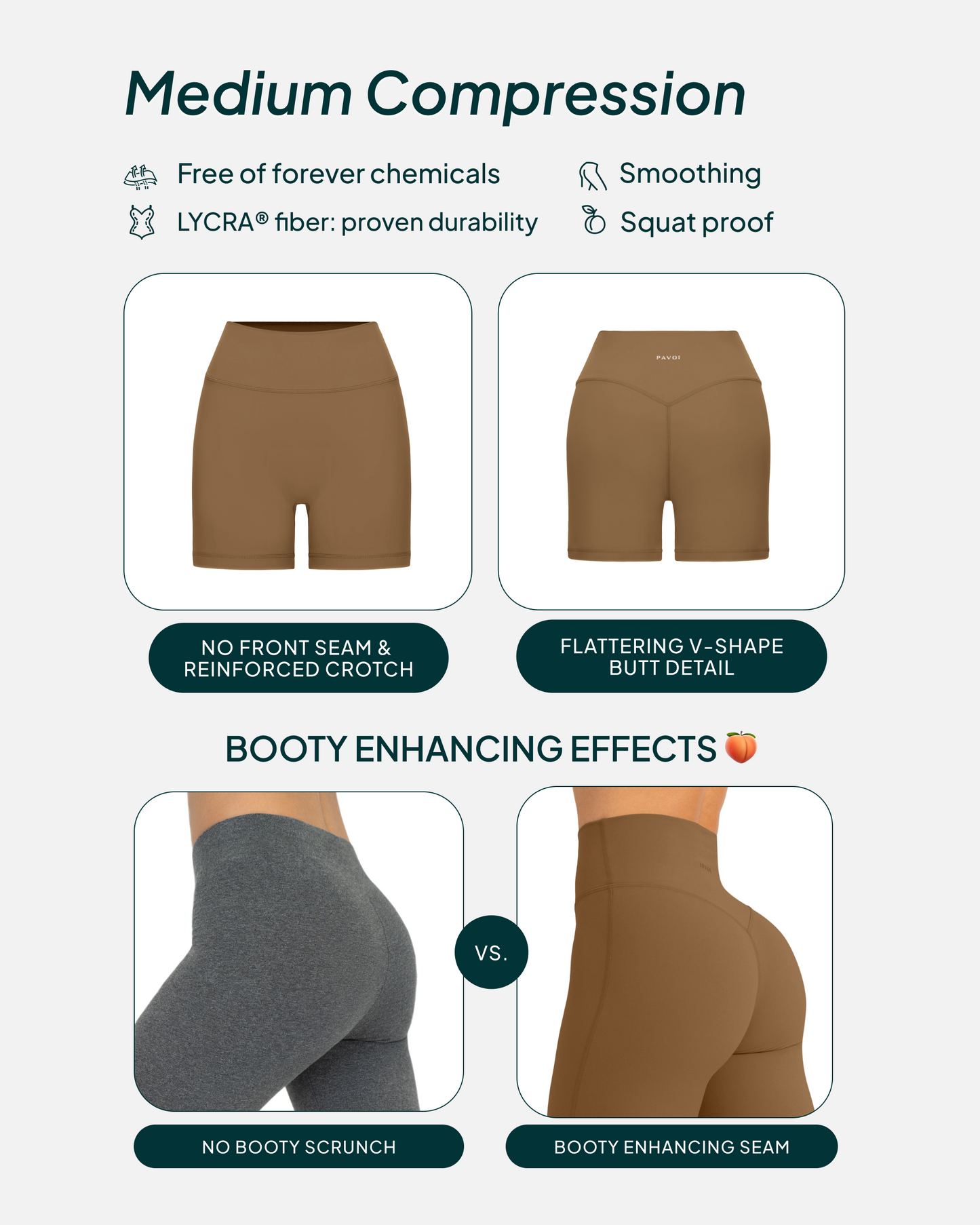 FlexFlow Butt Lifting High-Waisted 6" Biker Shorts