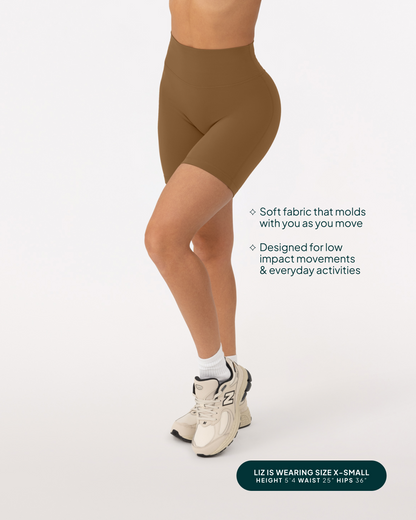 FlexFlow Butt Lifting High-Waisted 6" Biker Shorts