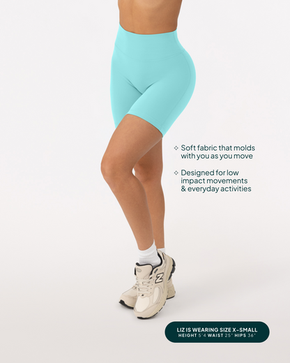 FlexFlow Butt Lifting High-Waisted 6" Seasonal Biker Shorts