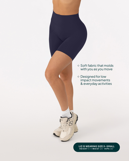 FlexFlow Butt Lifting High-Waisted 6" Biker Shorts
