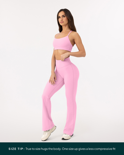 Athleisure Short Length Flared Leggings