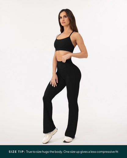 Athleisure Short Length Flared Leggings
