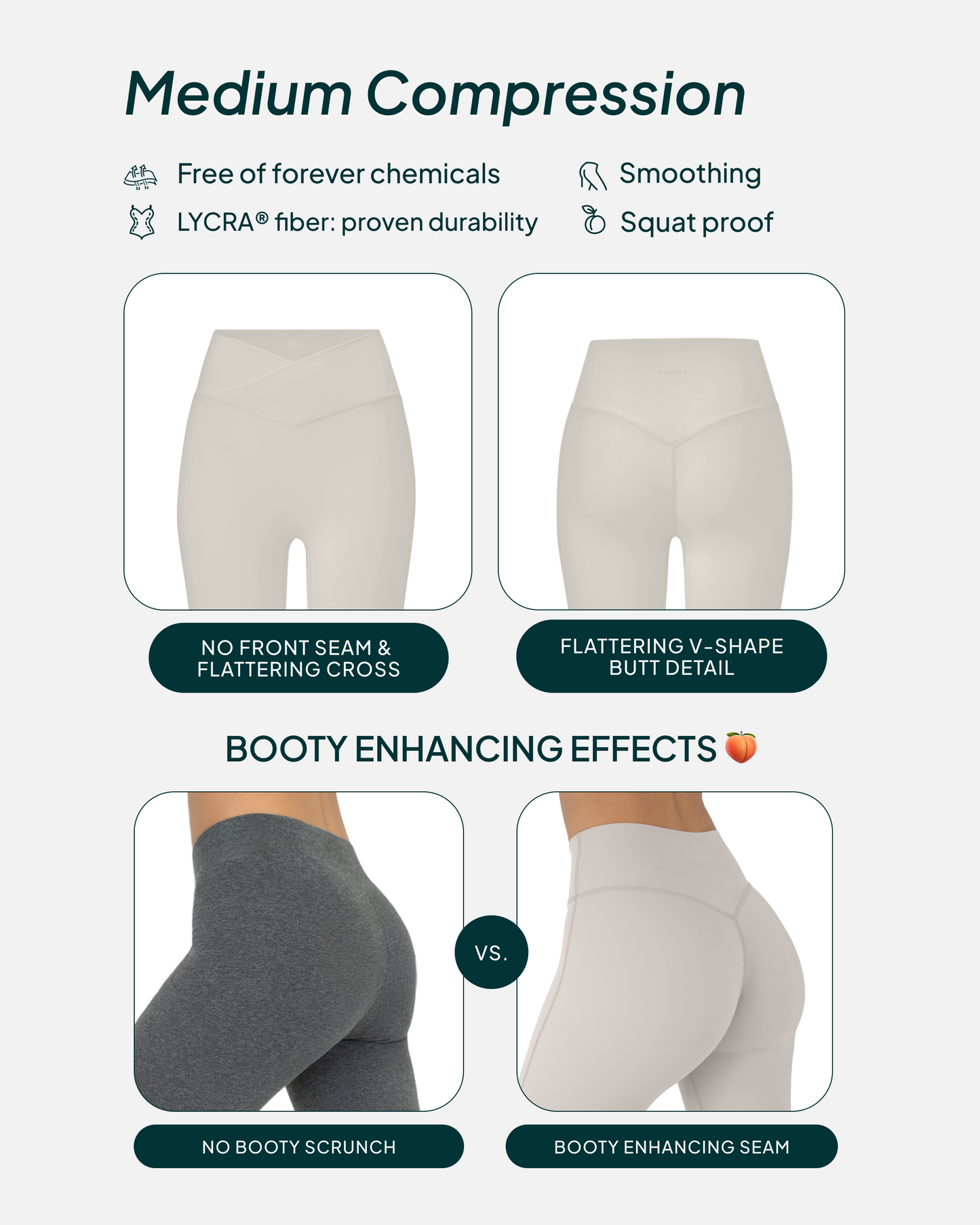 Athleisure Scrunch Crossover Leggings