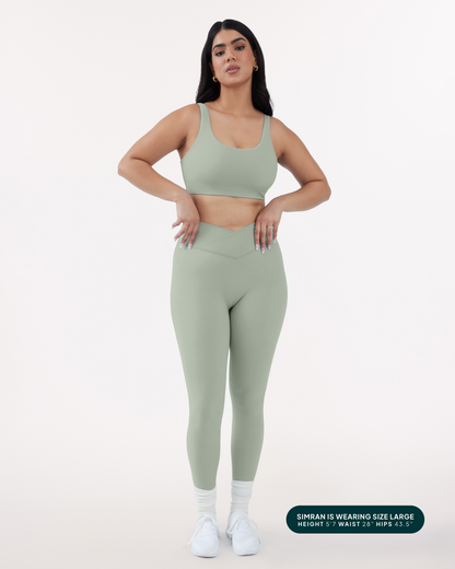 Athleisure Scrunch Crossover Leggings