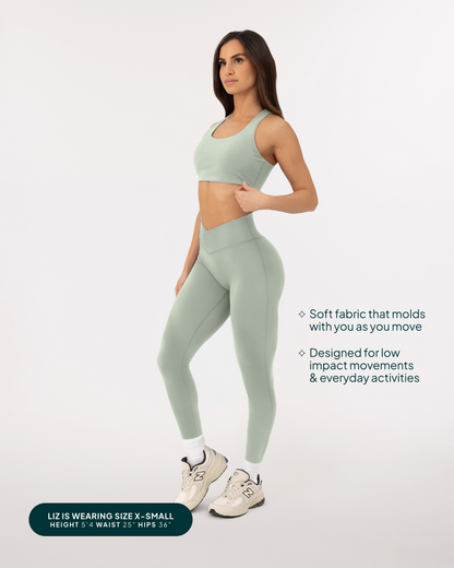 Athleisure Scrunch Crossover Leggings