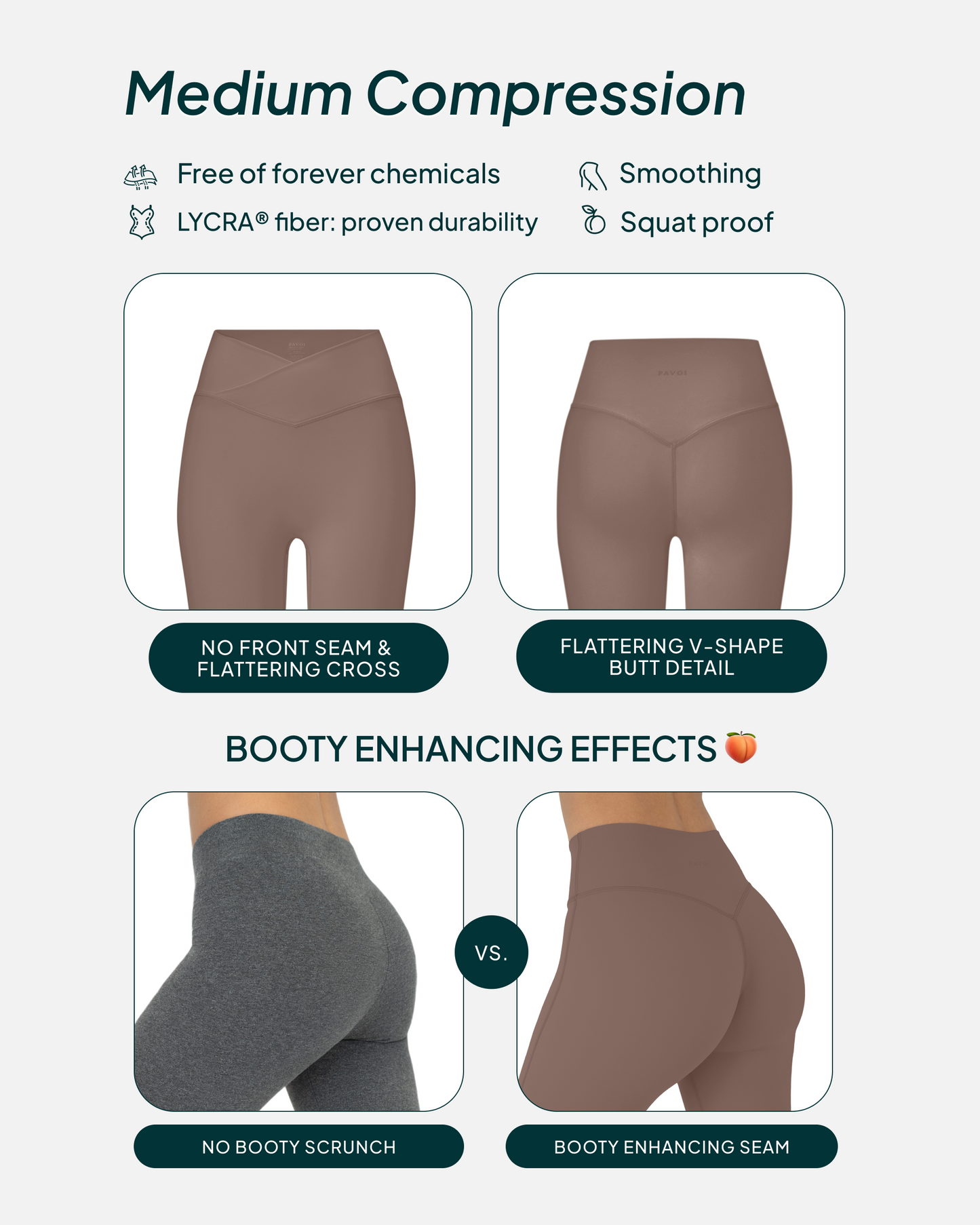 Athleisure Scrunch Crossover Leggings