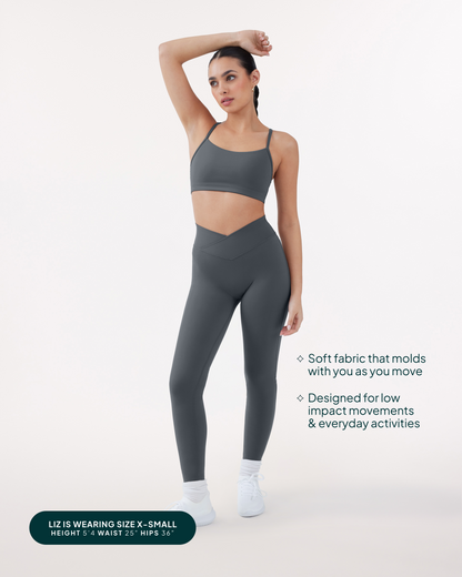 Athleisure Scrunch Crossover Leggings