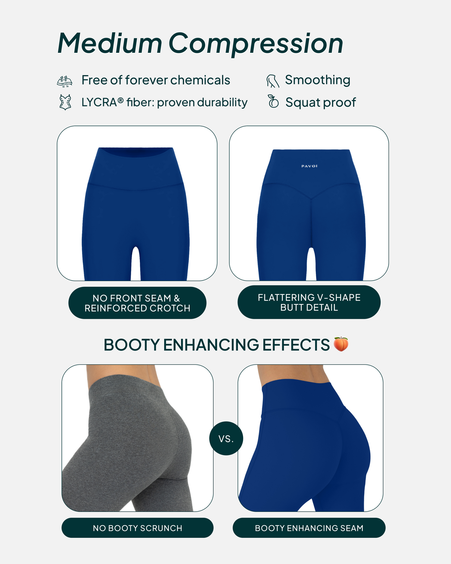 FlexFlow High-Waisted Butt Lifting Full-Length Yoga Leggings