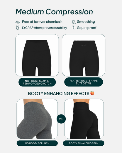 FlexFlow High-Waisted Butt Lifting Full-Length Yoga Leggings