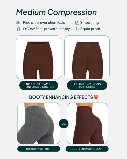 FlexFlow High-Waisted Butt Lifting Full-Length Yoga Leggings