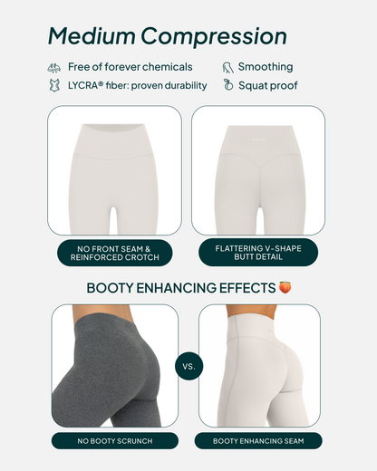 FlexFlow High-Waisted Butt Lifting Full-Length Yoga Leggings