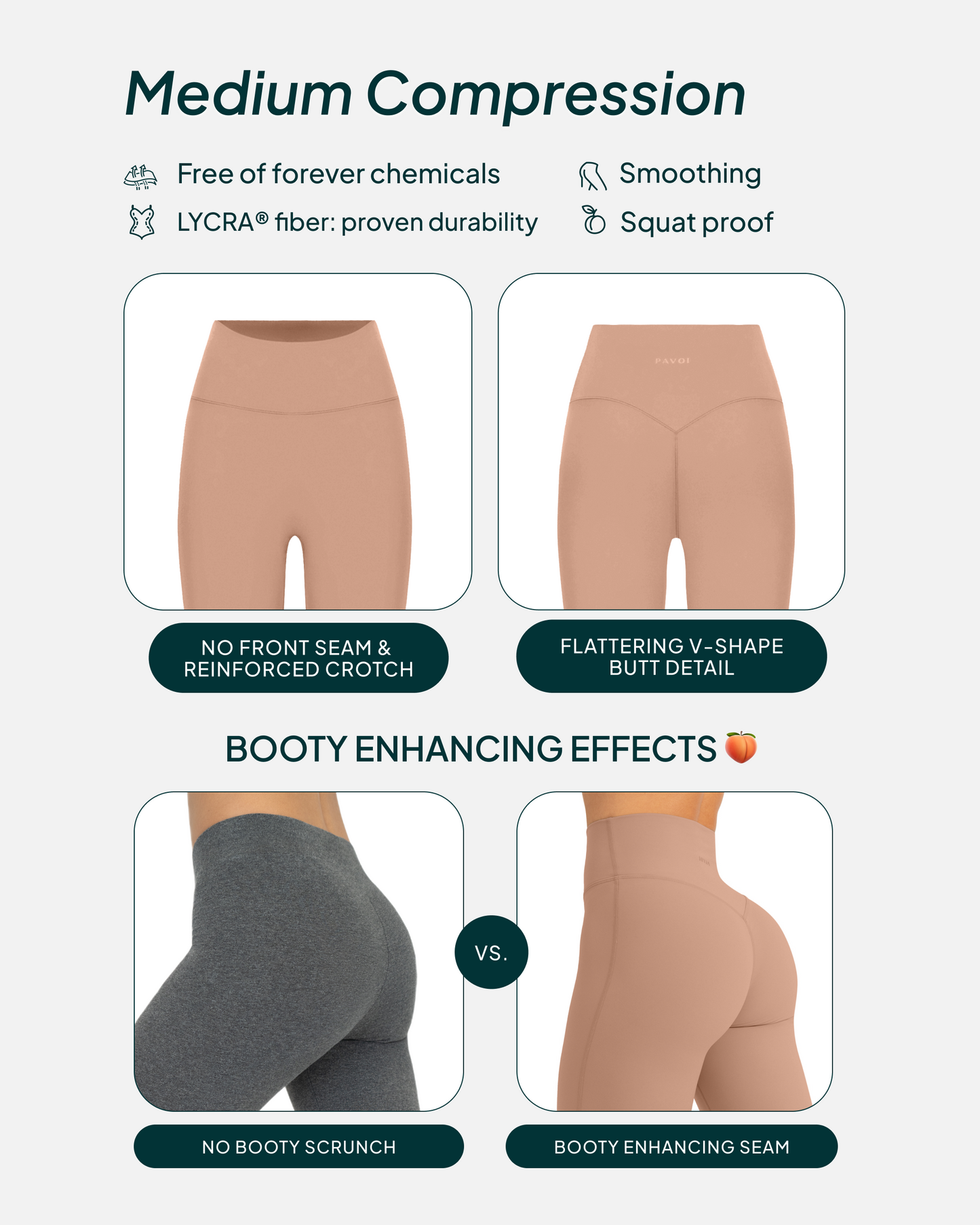 FlexFlow High-Waisted Butt Lifting Full-Length Yoga Leggings
