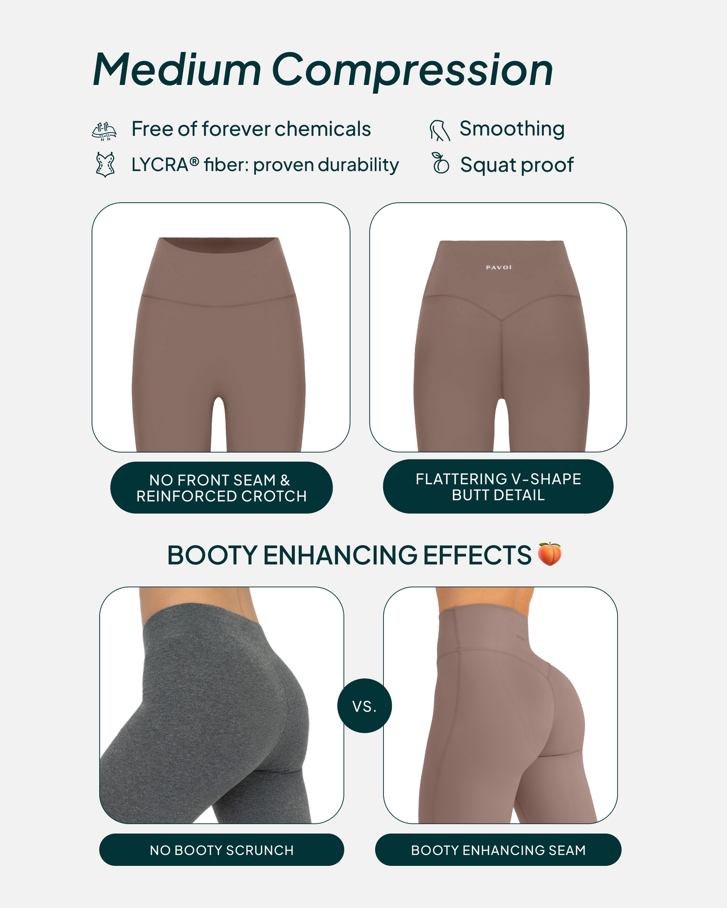 FlexFlow High-Waisted Butt Lifting Full-Length Yoga Leggings