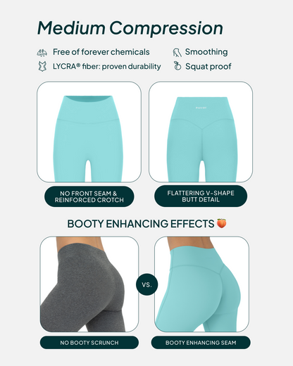 FlexFlow High-Waisted Butt Lifting Full-Length Seasonal Yoga Leggings