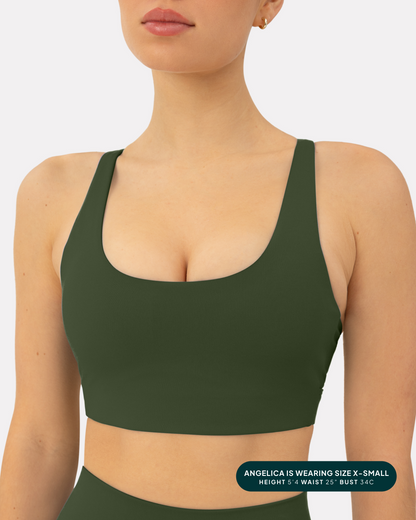 Supportive High-Support Padded Convertible Sports Bra